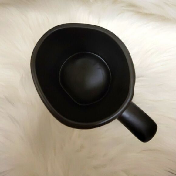 Rae Dunn TEAM WORK Black coffee mugBlack cup with white lettering - Picture 8 of 8